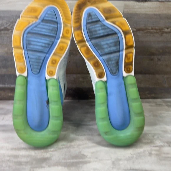 Nike Air Max 270 Mens Size 12.5 White Multi-Color Running Shoes DX2347-100 - Picture 10 of 11